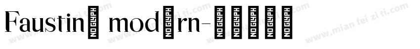 Faustine modern字体转换